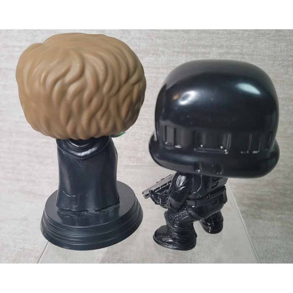 Funko Pop Star Wars Luke Skywalker with Grogu & Shadow Trooper Figure Lot 2021